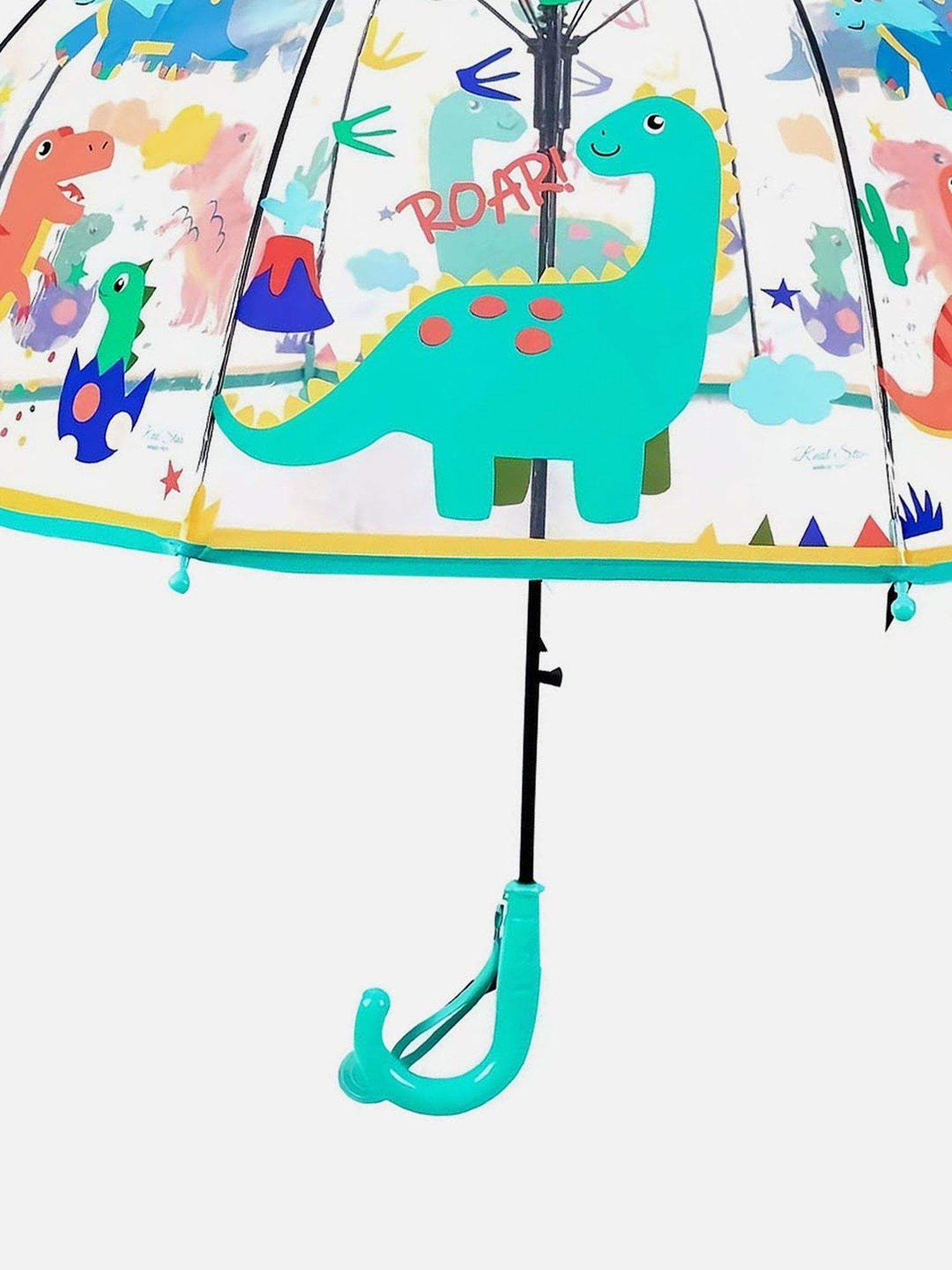 Little Surprise Box Green Polyester Printed 2 Fold Umbrella