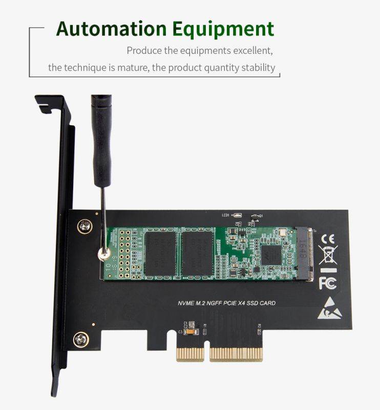 M.2 PCIe SSD Adapter x4 PCIe 3.0 NVMe M-Key PCIe Based M.2 SSD M.2 SSD to PCIe x4 for Samsung 970 EVO, PM961, 960 EVO, SM961, PM951, sm951, INTEL 600P, liteon T10 SSD NVME pcie gen 3.0 Adapter