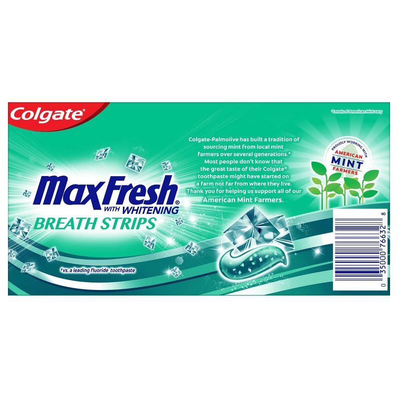 Colgate Max Fresh Toothpaste with Mini Breath Strips - Clean Mint - 6oz/2pk