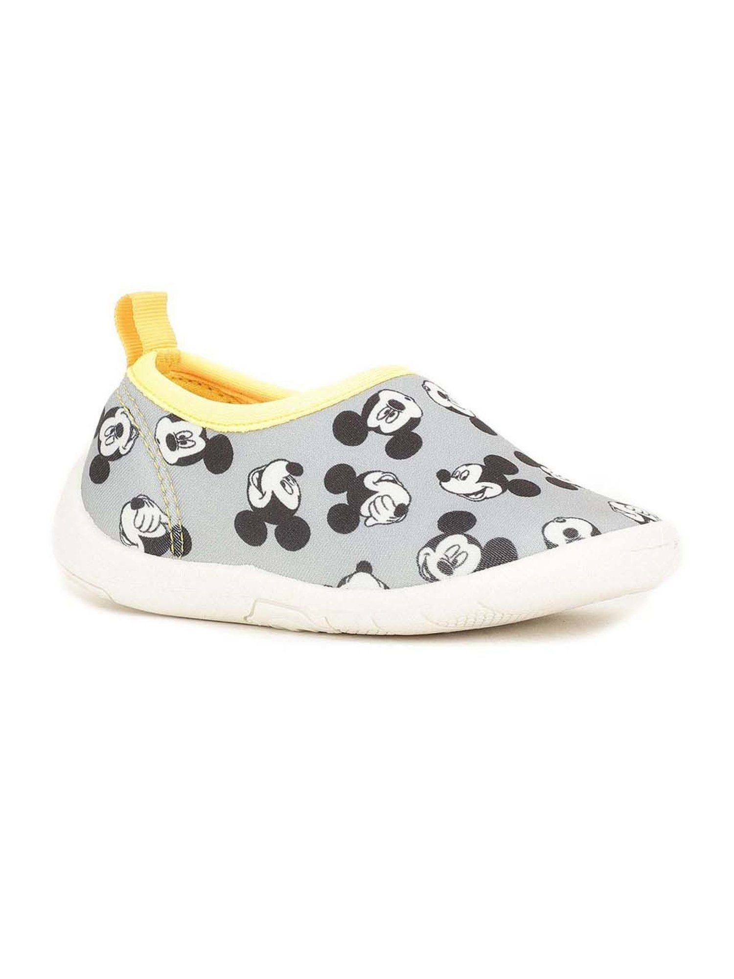 Disney by Bata Kids Grey & Yellow Casual Slip-Ons