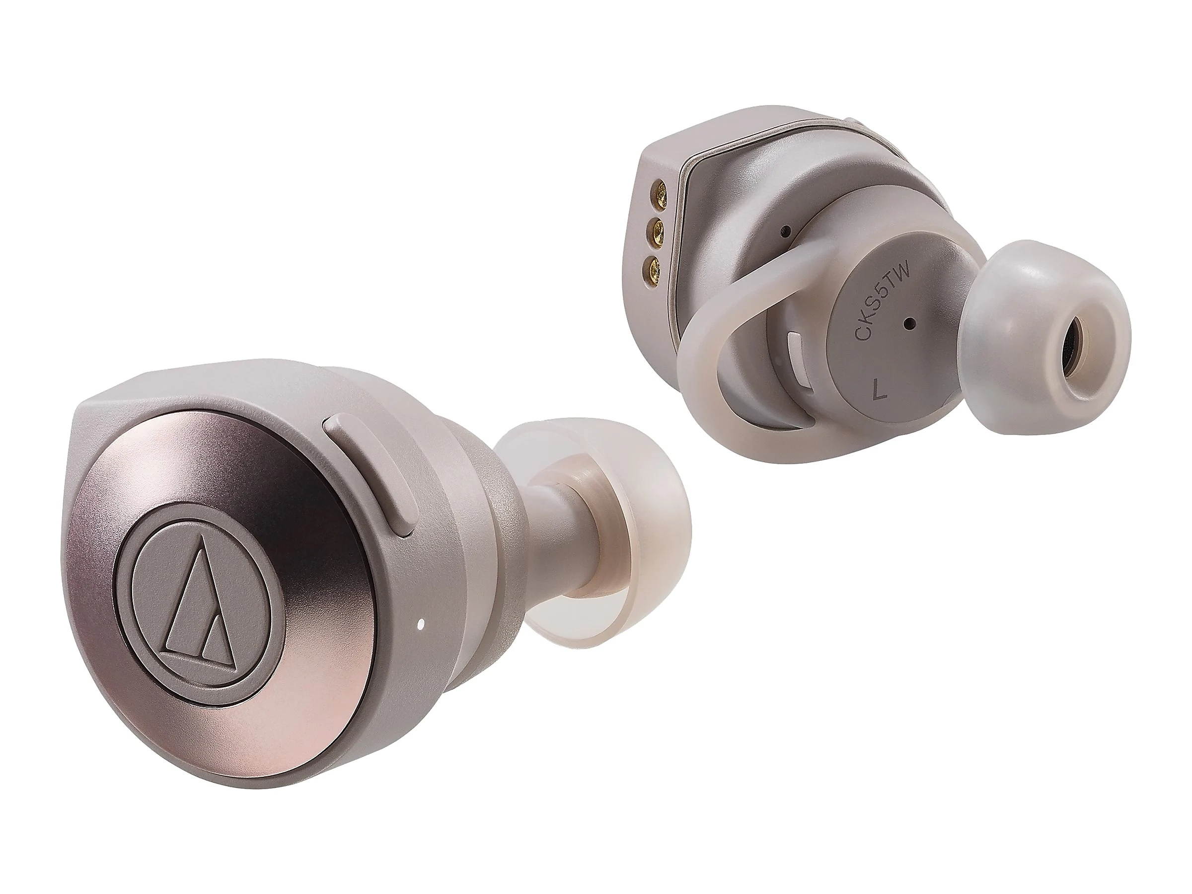 AudioTechnica ATH-CKS5TW Solid Bass True Wireless Headphones (Khaki)
