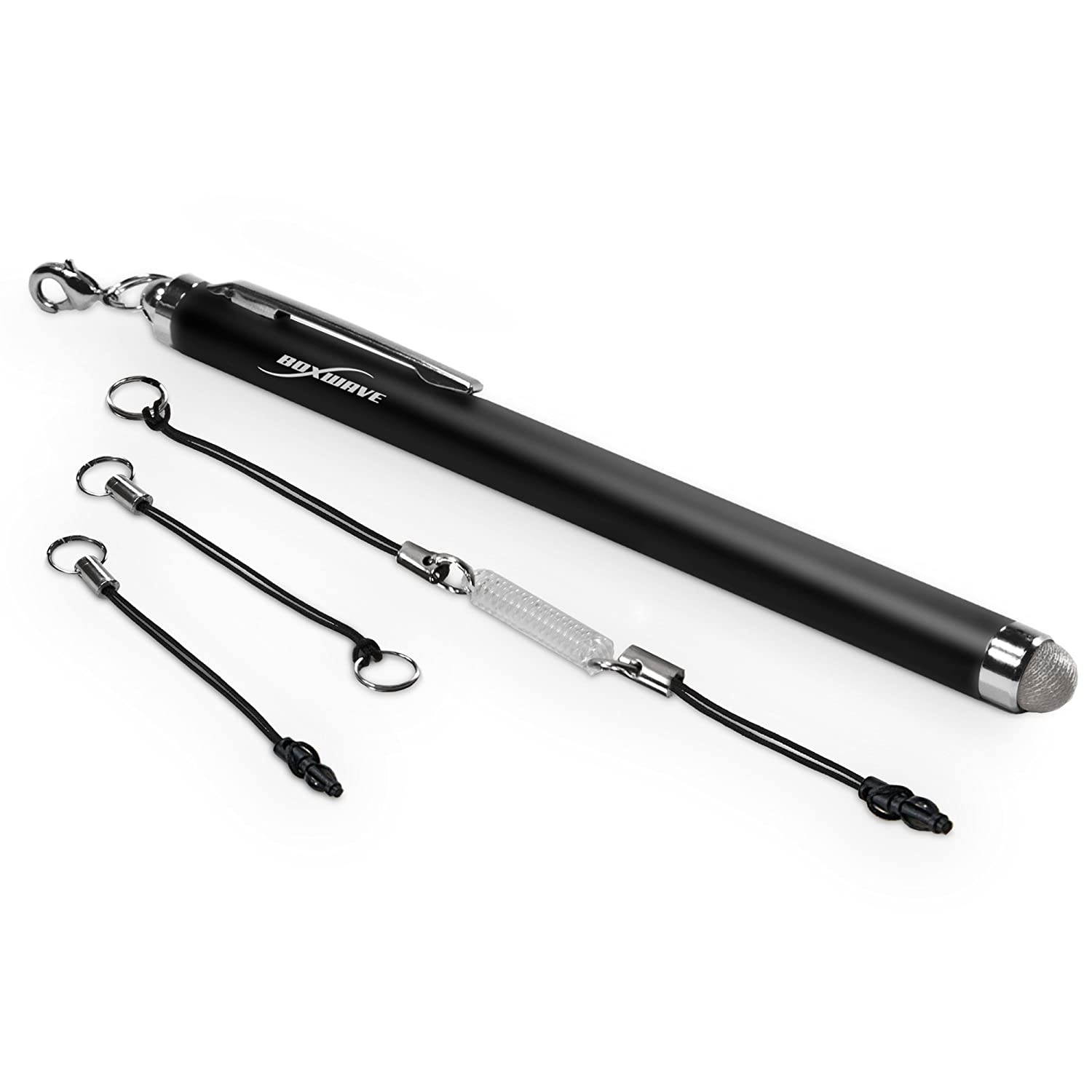 LG V30 Stylus Pen, BoxWave [EverTouch Capacitive Stylus] Fiber Tip Capacitive Stylus Pen for LG V30 - Jet Black