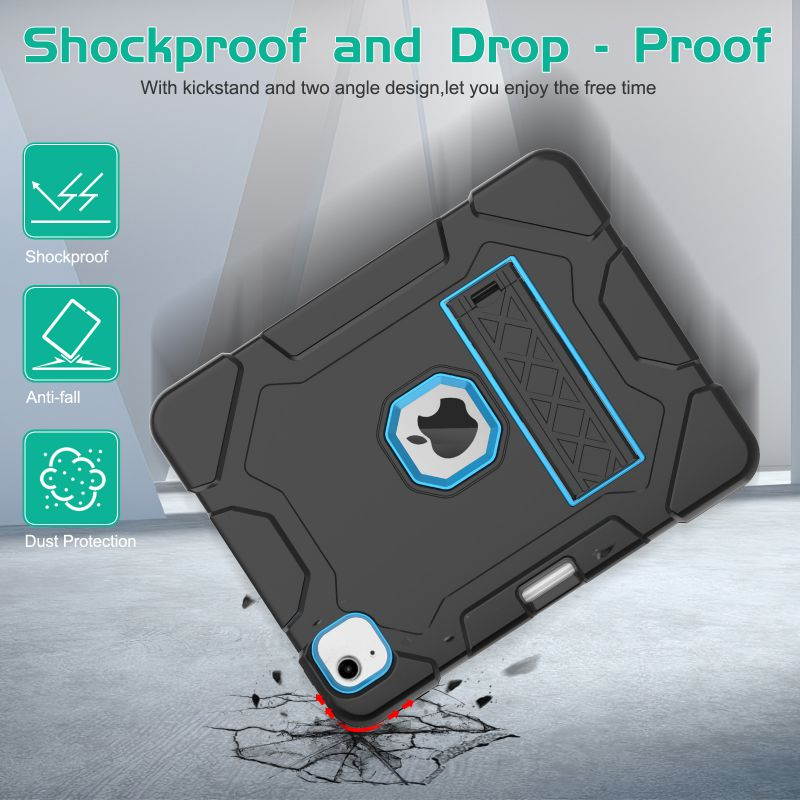 Donwell For iPad Air 4th Gen 10.9 inch 2020,For Apple iPad Air (2020)/Apple iPad Air (4th Generation) /Apple iPad Air 10.9'' 2020 Shockproof TPU Pencil Holder Kickstand Case Cover