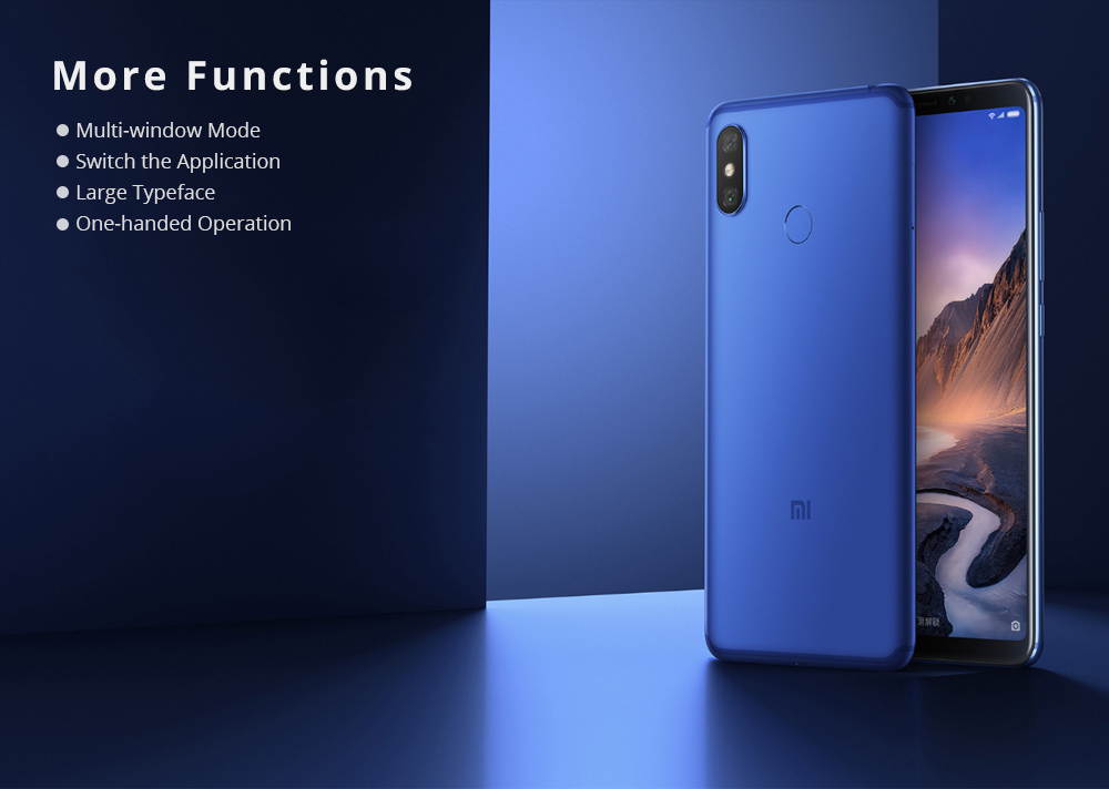Xiaomi Mi Max 3 6.9 Inch 4GB 64GB 12.0MP+5.0MP Qualcomm Snapdragon 636 Octa Core 4G LTE Smartphone Type-C 5500mAh