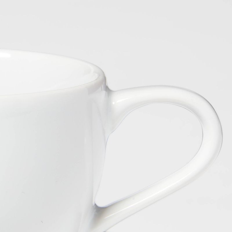 3.4oz Porcelain Espresso Cup with Saucer White - Threshold™