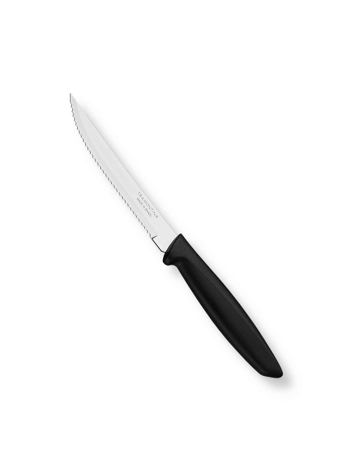 Tramontina Plenus Stainless Steel Fruit Knife 12cm/4.7" Grey Serrated Edge Kitchen Knife