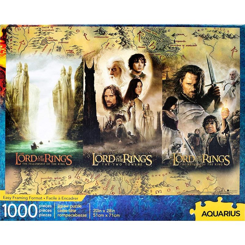 NMR Distribution The Lord of the Rings Triptych 1000 Piece Jigsaw Puzzle