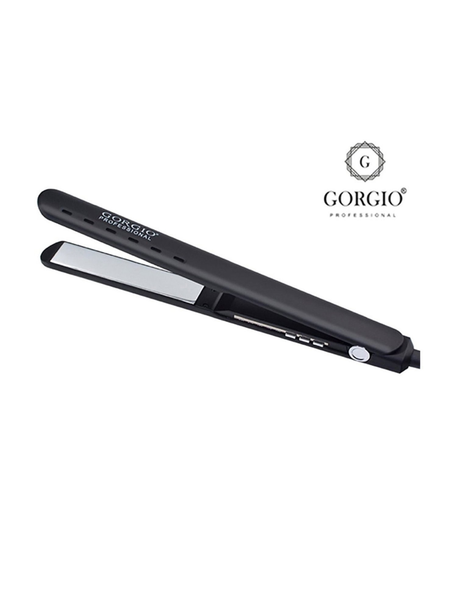 Gorgio Professional HS3 Mirror Titanium Hair Straightener (Black)