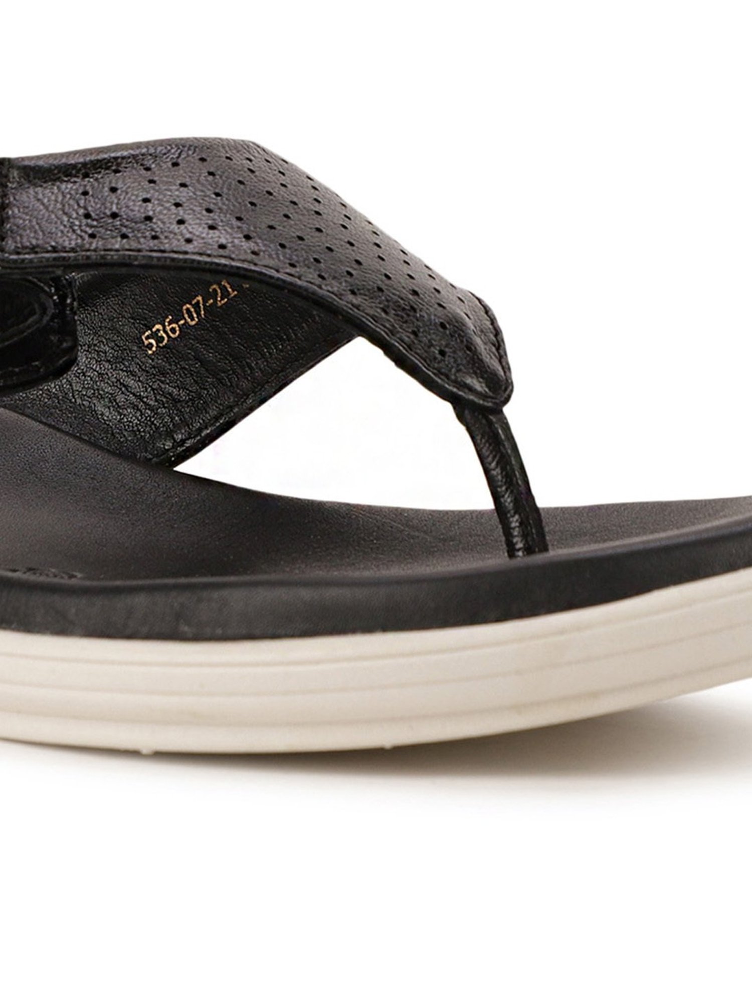 Hush Puppies by Bata Women's Black Thong Wedges