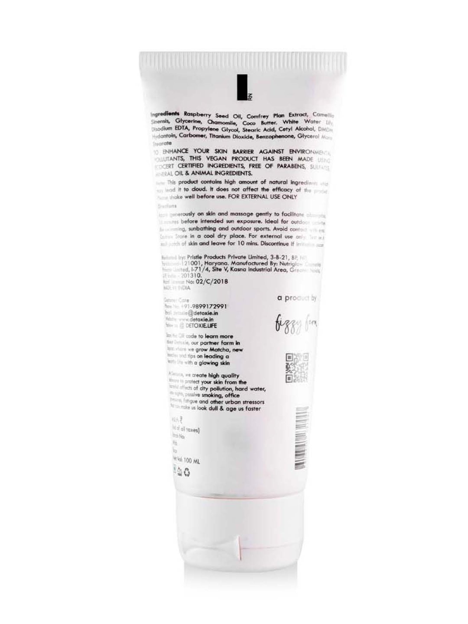 Detoxie Anti-Pollution PA+++ Sunscreen Lotion SPF 30 - 100 ml