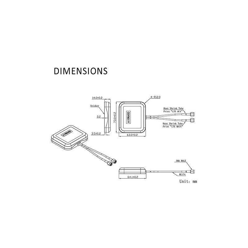 4G LTE Antenna Dual Band MIMO Magnetic Mount OmniDirectional Dual SMA Male Antenna for Huawei Sierra Netgear ZTE Novatel DLink 4G LTE Wireless Router