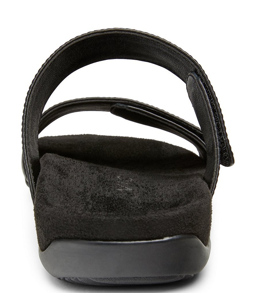 Vionic Randi Perforated Leather Slide Sandals