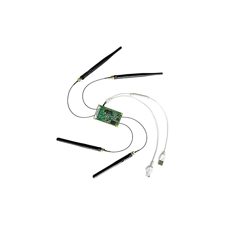 Mini WiFi 24G 5G Dual Band Module Wireless Indutrial Application BridgeRange ExtenderRepeater with 4 External Antenna