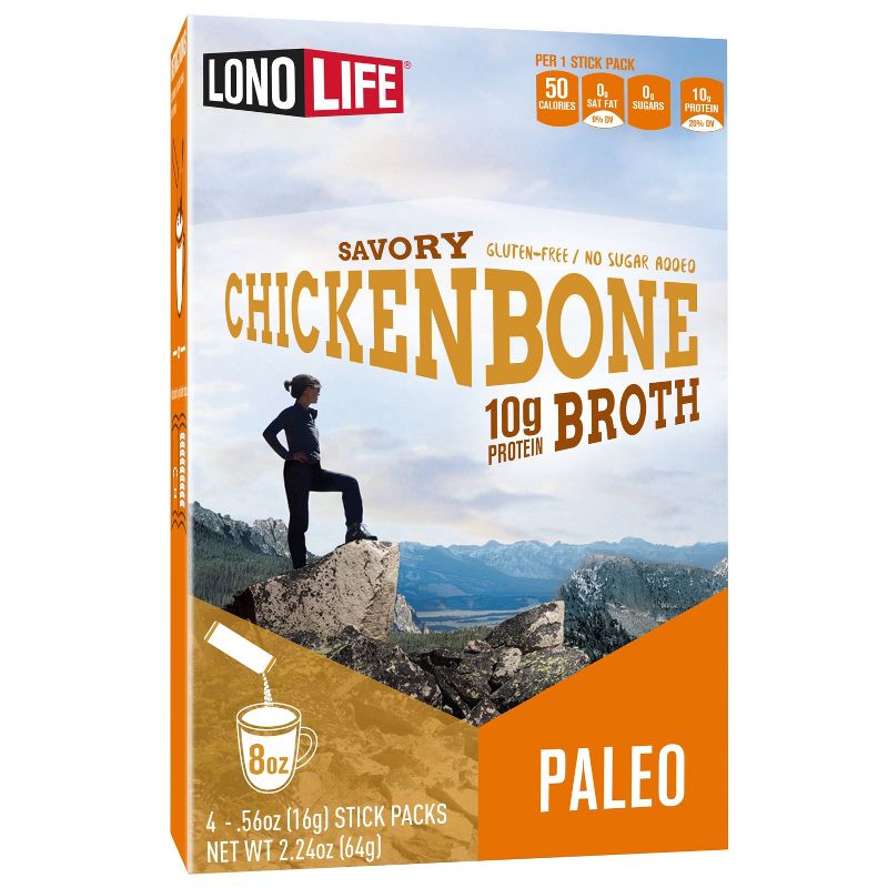 LonoLife Bone Broth Chicken Stick - 4pk