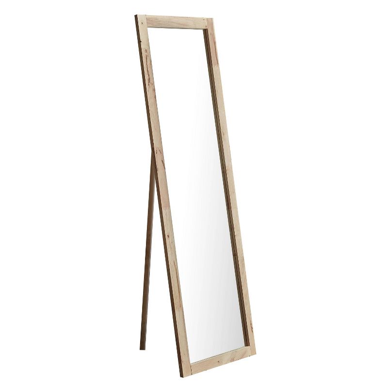 15"x51" White Full Length Over The Door Mirror White - Patton Wall Decor