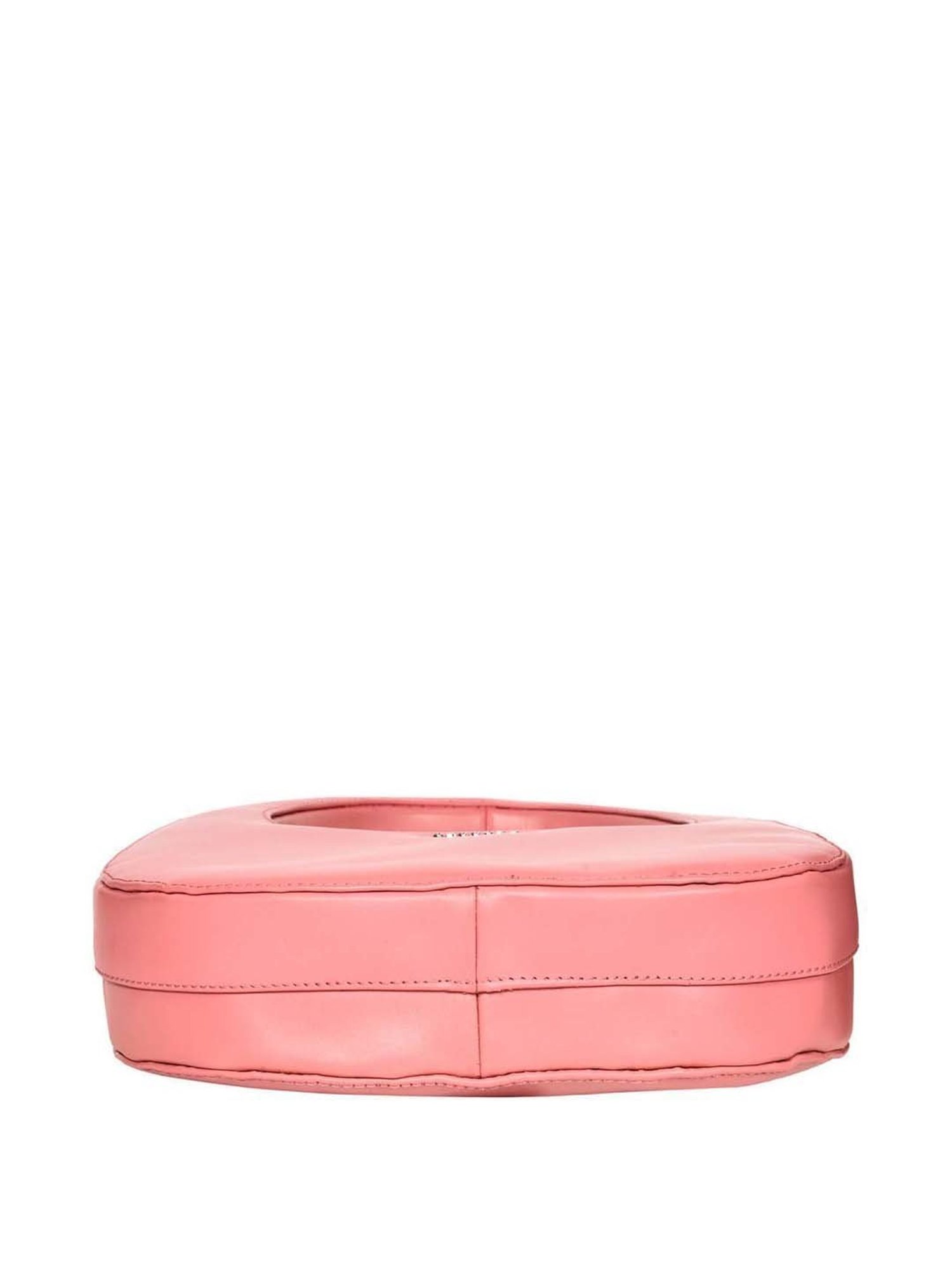 SASSORA Pink Solid Medium Hobo Handbag