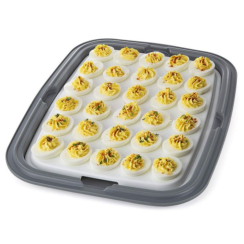 Progressive BCC-7 Prepworks Collapsible Entertaining Carrier w/ Deviled Egg Tray