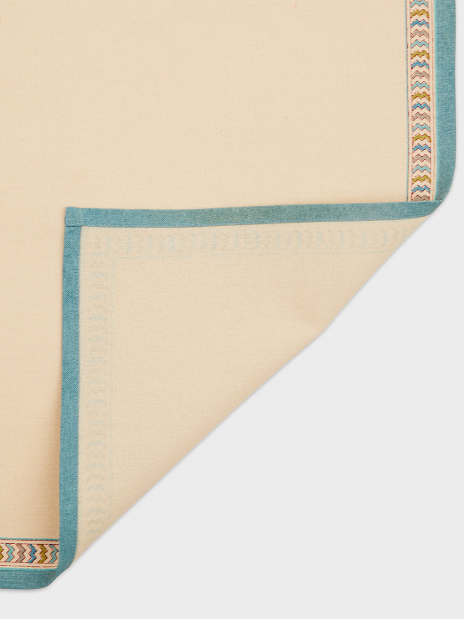 Fabindia Home Idika Tarinika Blue Cotton Napkin - Set Of 6