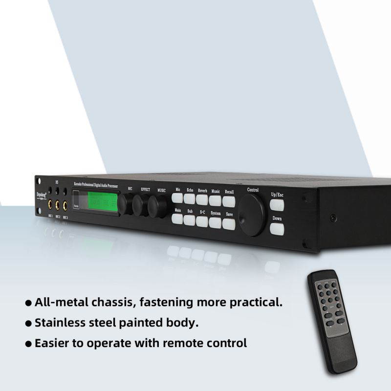 Depusheng X5 Karaoke Professional Digital Audio Processor Can Set via a PC Interface Prevent Howling