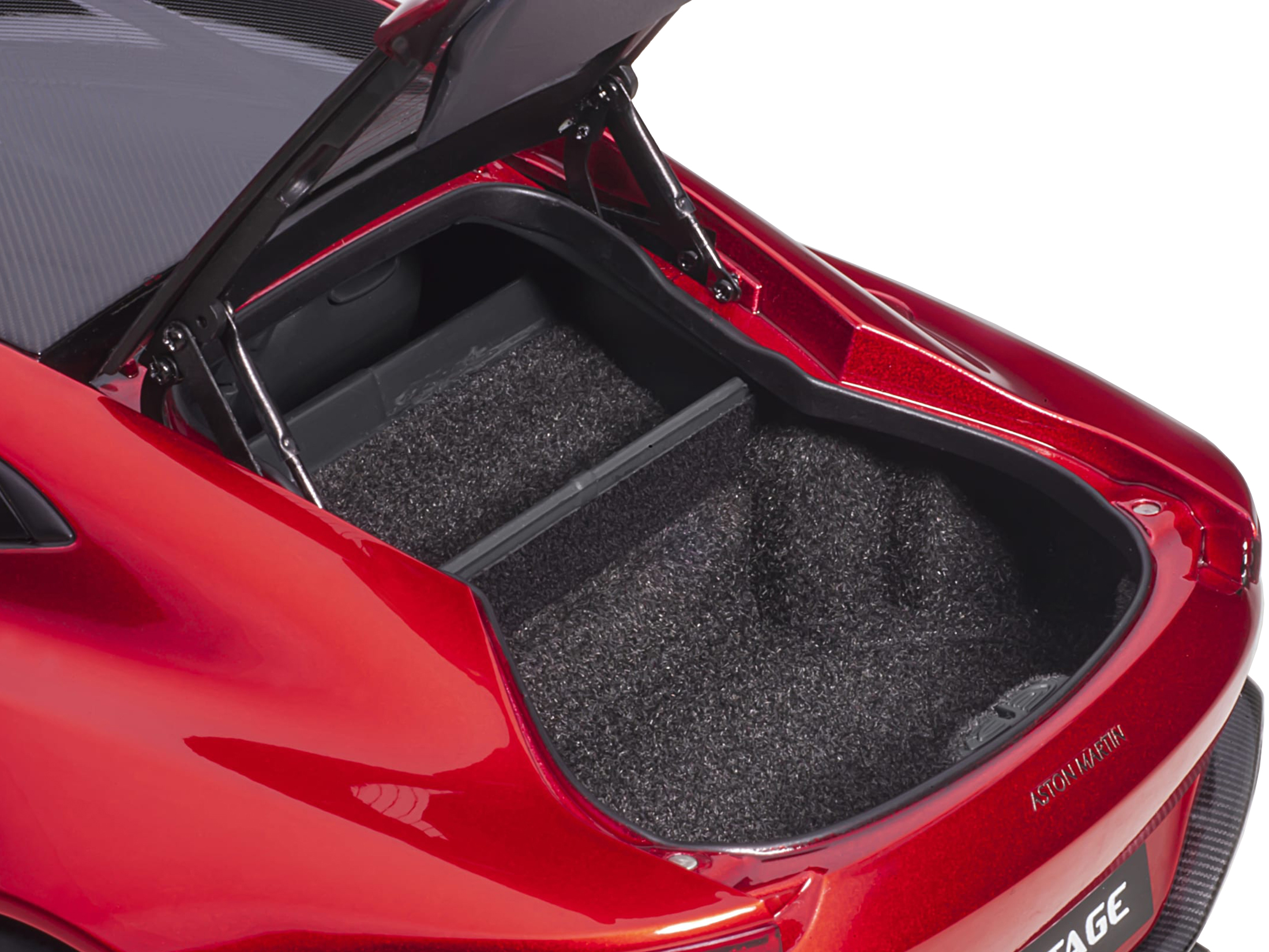 Aston Martin Valkyrie Maximum Orange with Black Top 1/18 Model Car by Top Speed