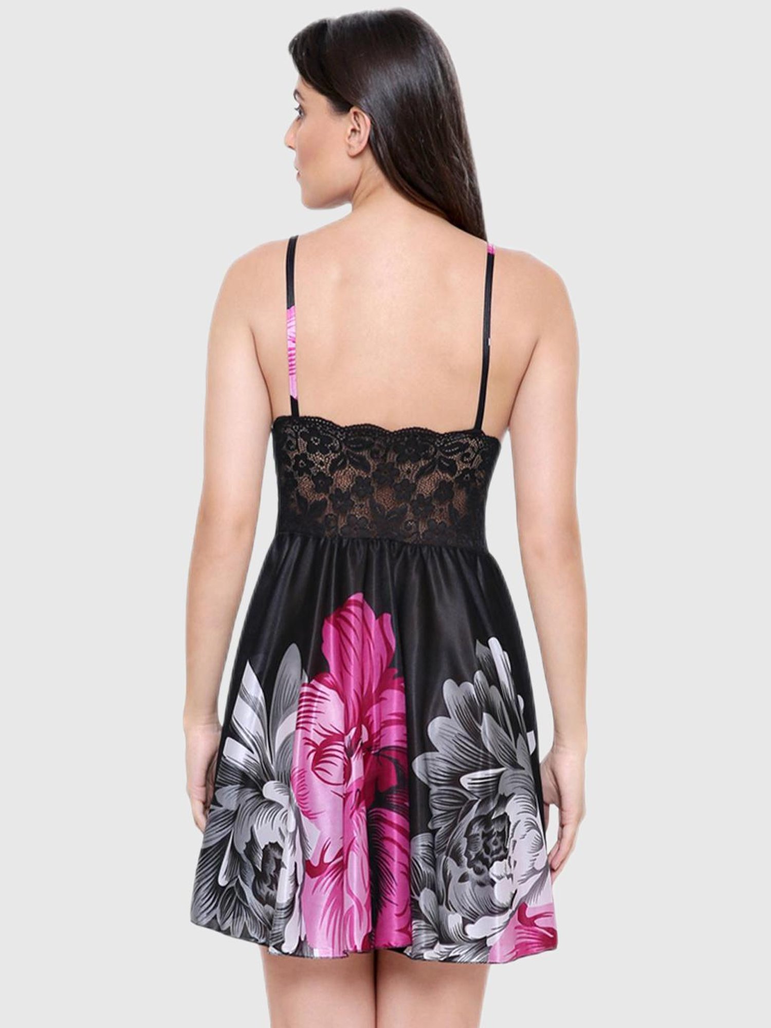 Secret Wish Pink Floral Night Dress