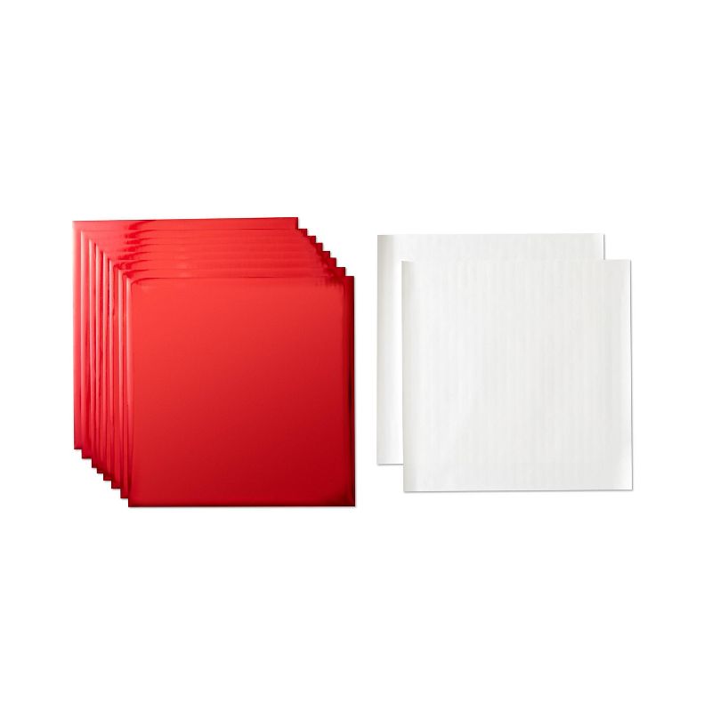 Cricut 8ct 12"x12" Foil Transfer Sheets - Red