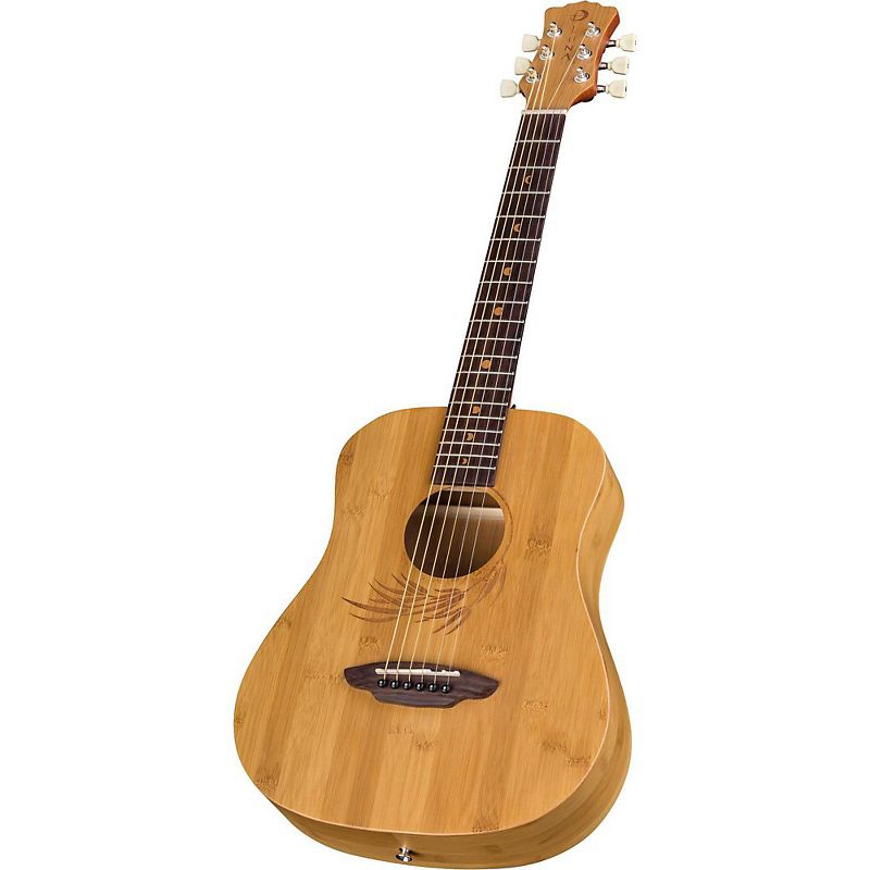 Luna Guitars Safari Bamboo 3/4 Satin Natural Acoustic Guitar Natural