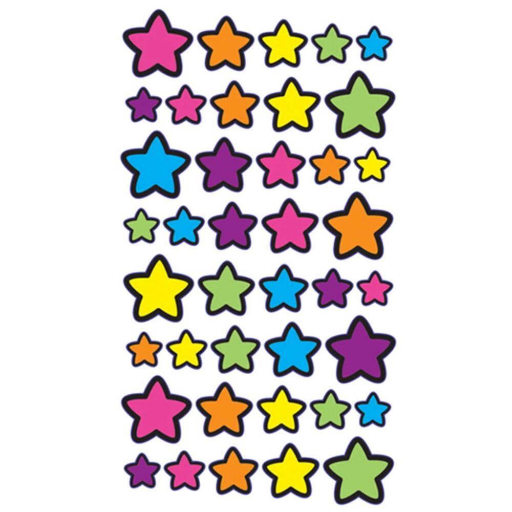 Sticko Classic Stickers-Technicolor Stars