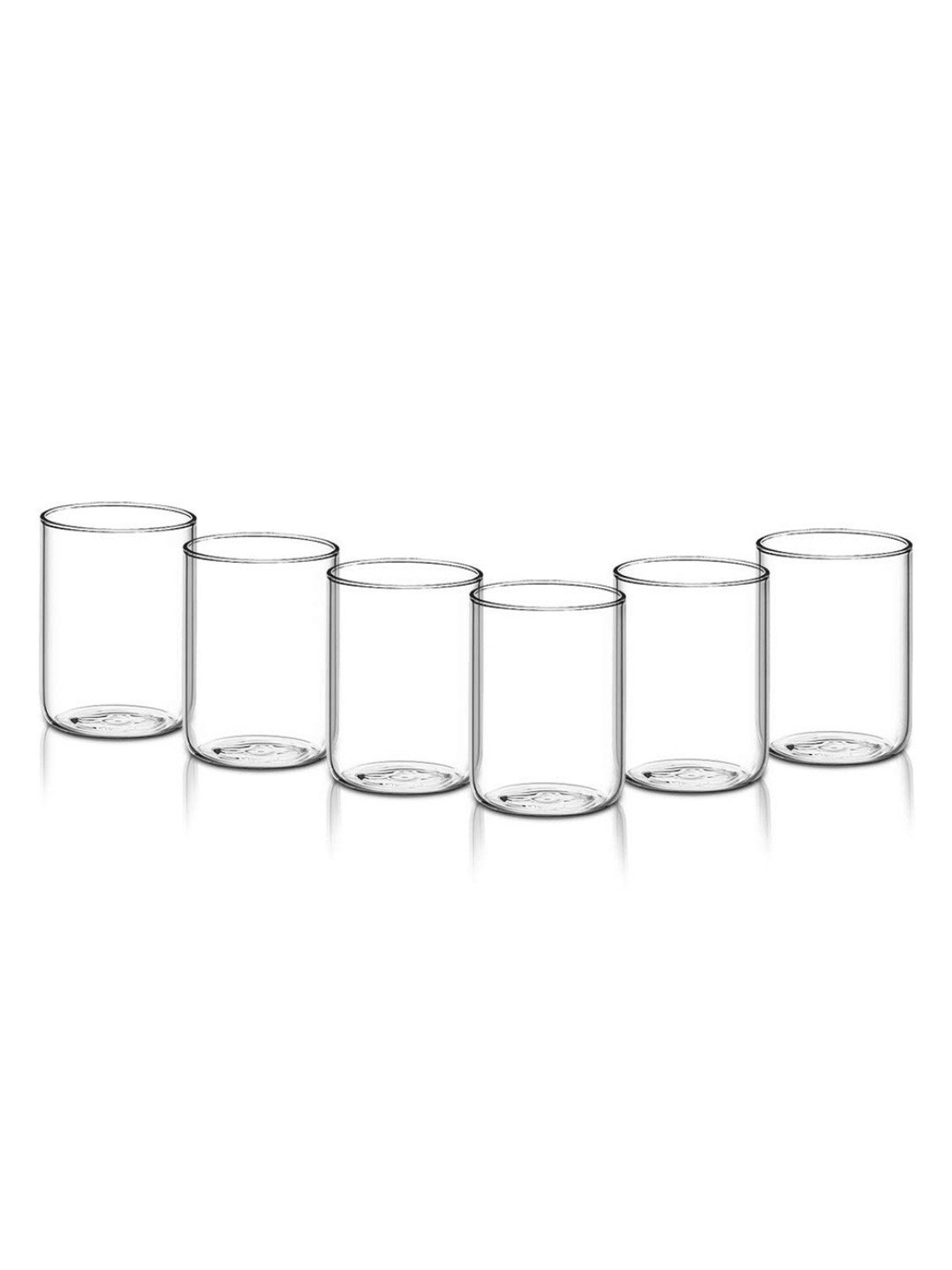 Borosil Transparent Glasses 295 ml - Set of 6