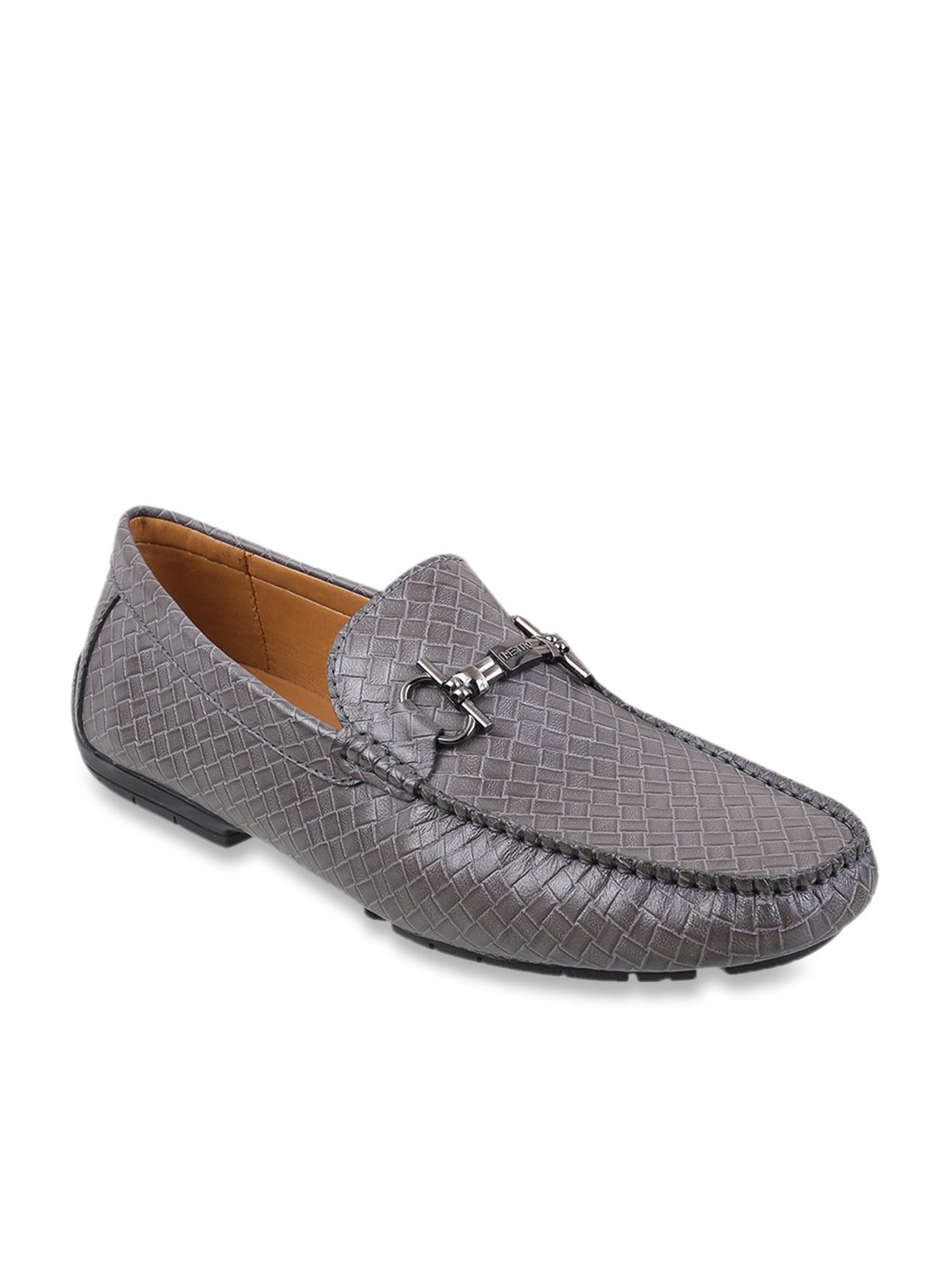 Metro Men's Grey Casual Loafers