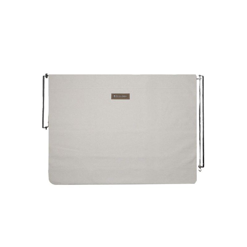 The Stair Barrier Regular Wall to Wall Single Panel Swing Gate with Fabric Slipcover Baby and Pet Safety Gate, 27 to 42.5 Inch, Just Cream