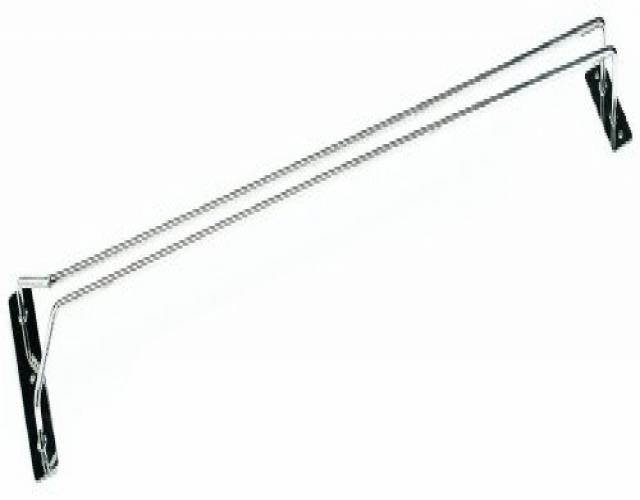 CRESTWARE GCHR16 Hanging Glass Rack, Chrome,16"