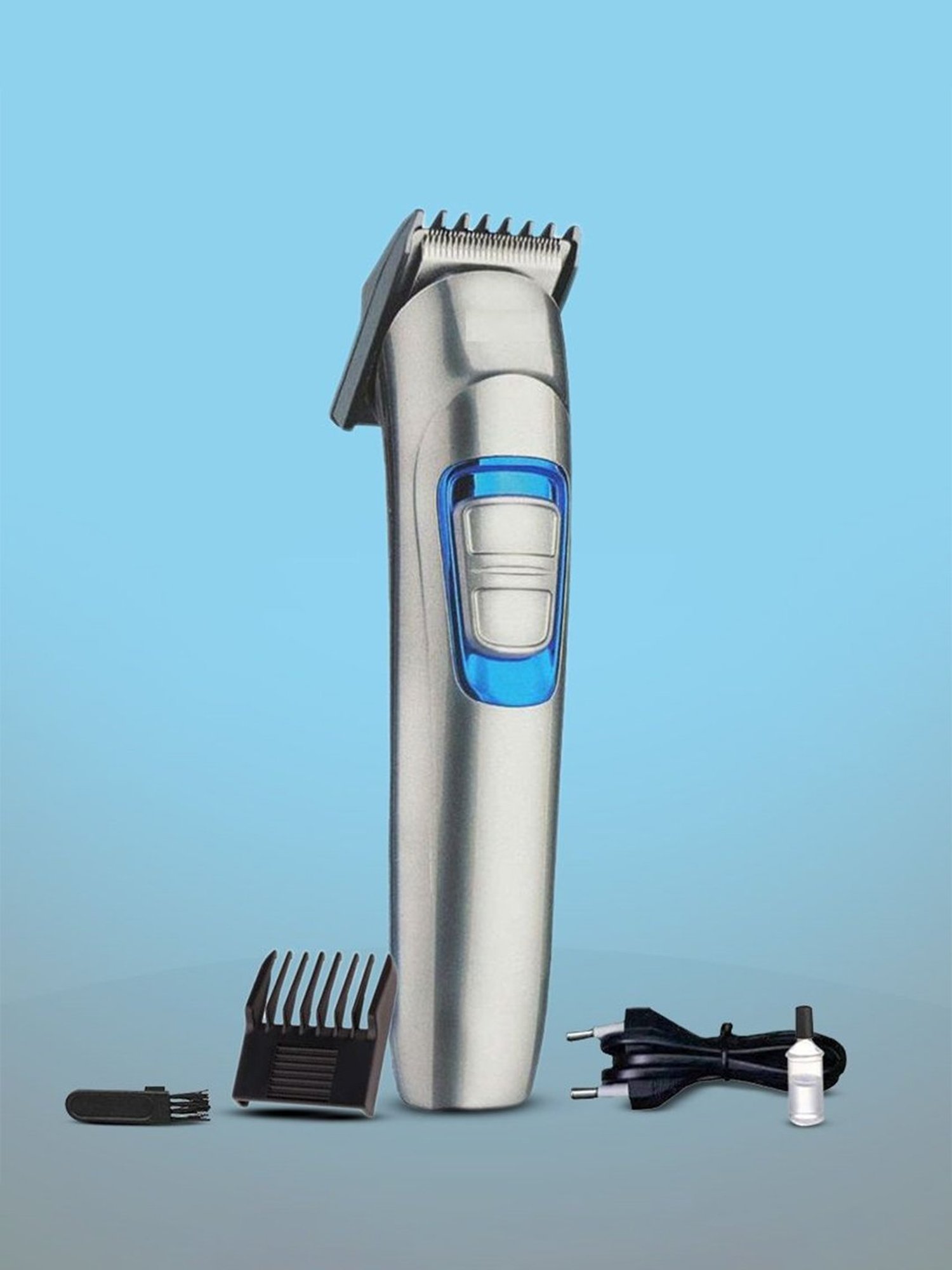 HTC AT 526 Rechargeable Trimmer with 45 min Runtime, 1 Length Settings (Silver)