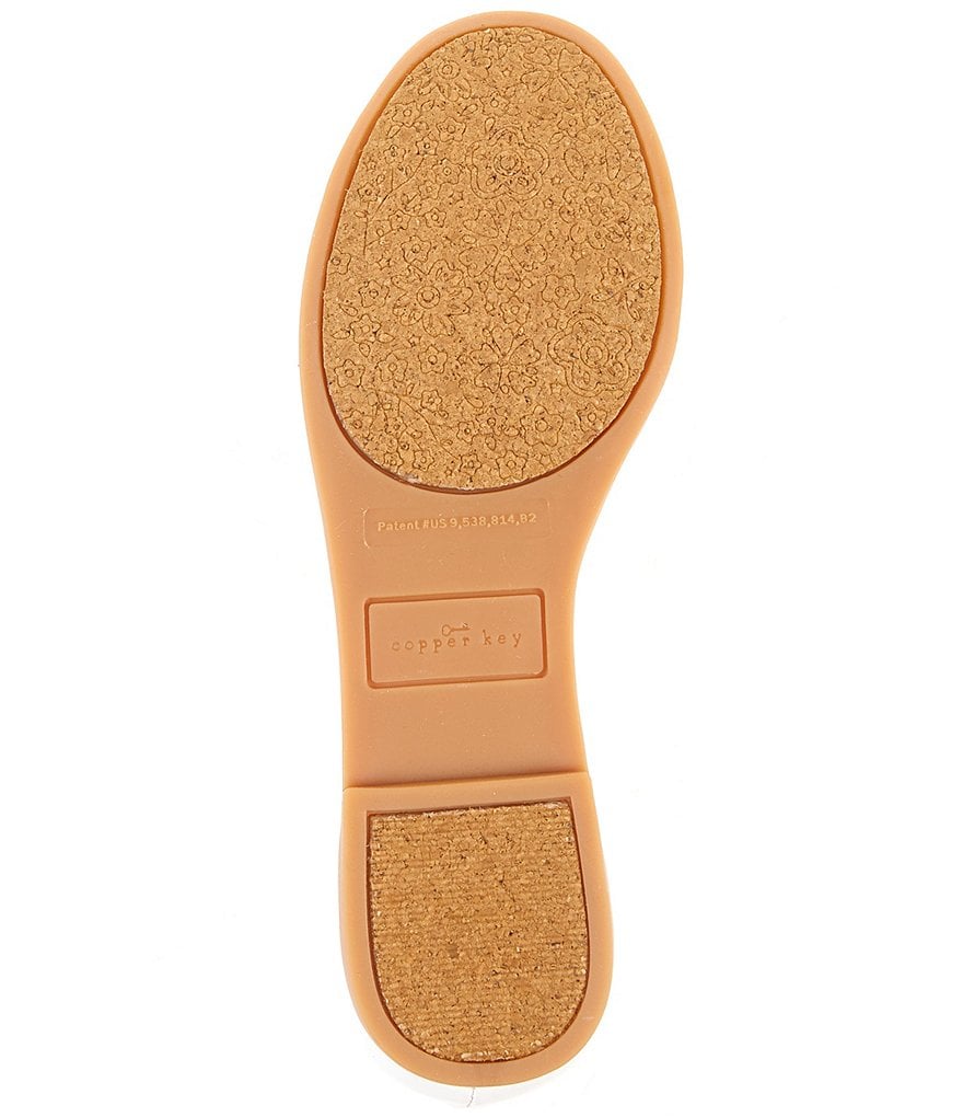 Copper Key Girls' Joyyful Patent Bow Detail Ballet Flats (Youth)