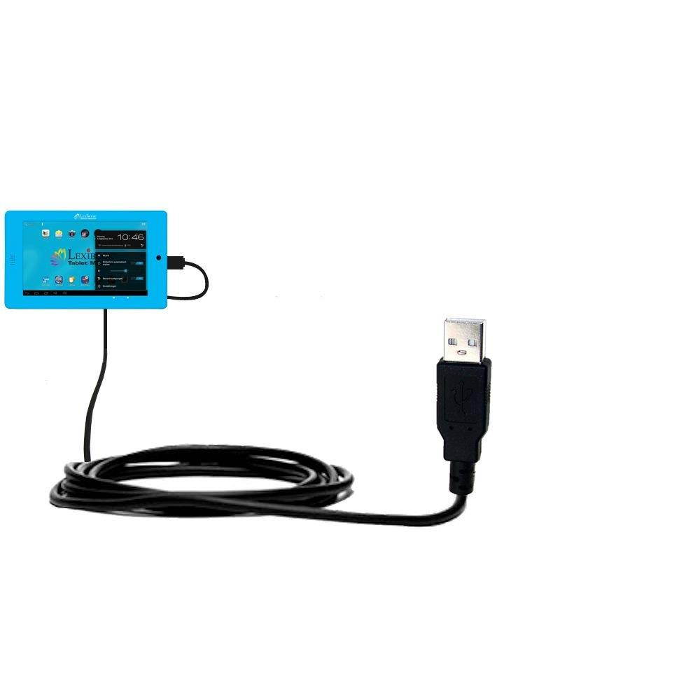 Gomadic USB Data Hot Sync Straight Cable for The Lexibook Tablet Advance MFC180EN with Charge Function &ndash; Two Functions in one Unique TipExchange Enabled Cable