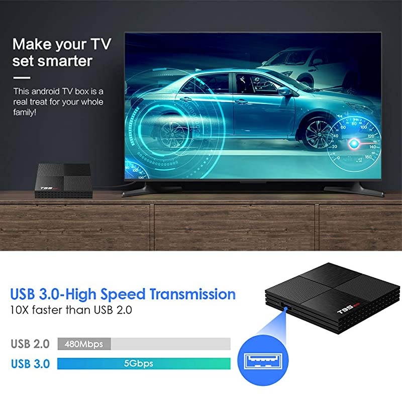 T95 Mini Android 90 TV Box  Android Box 2GB RAM 16GB ROM TV Box H6 Quadcore cortexA53 Smart TV Box 24GHz WiFi 3D 6K Android Box Streaming Media Player