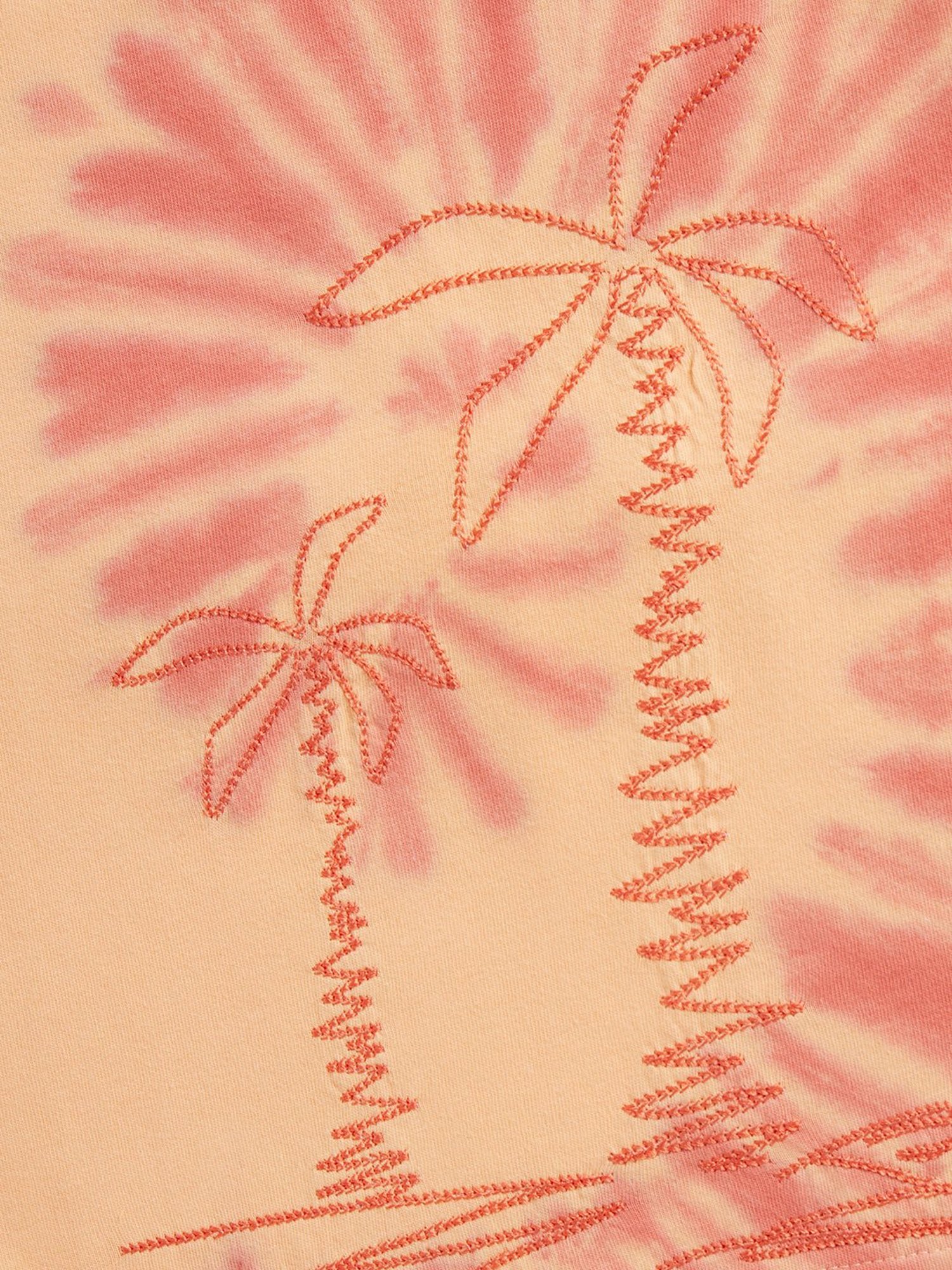 HOP Kids by Westside Orange Tie-Dye Design Embroidered T-Shirt