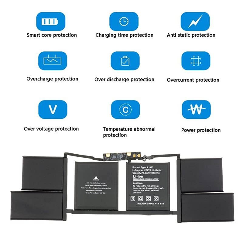 Laptop Battery Replacement for Apple MacBook Pro 15quot A1707 2016 2017 Series EMC 3072 EMC 3162 MLH32LLA MLH42LLA MPTR2LLA MPTT2LLA