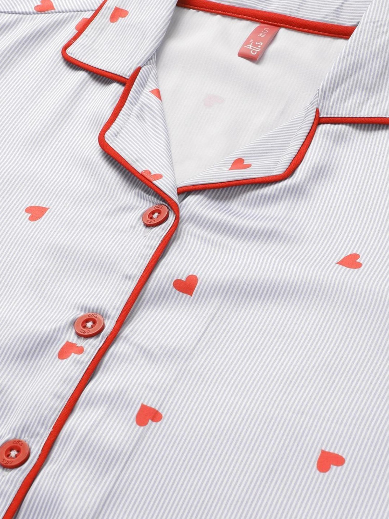 Clt.s Blue Printed Pajama Set