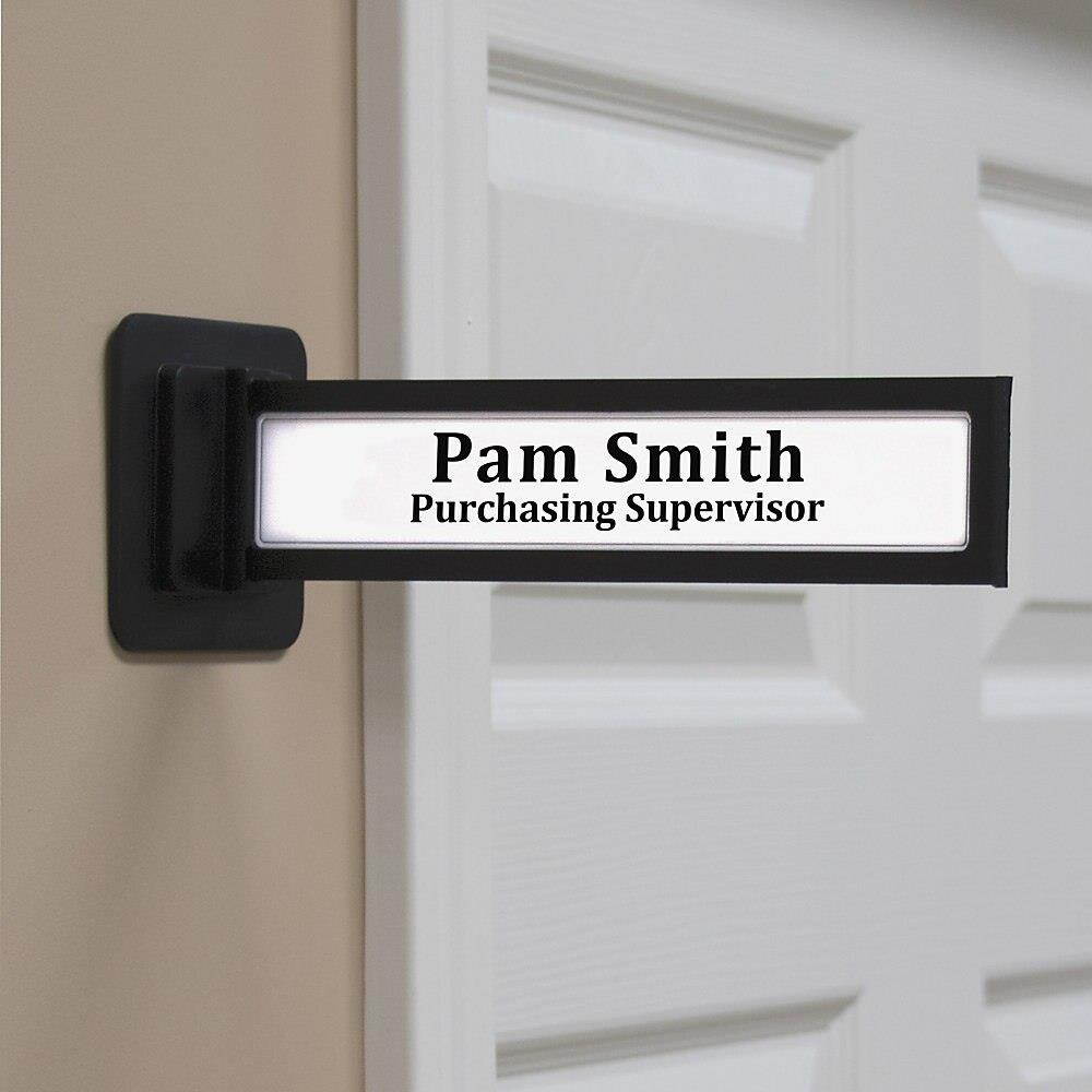 Advantus Wall Mount Sign Pop Out 3-3/10"Wx9"Lx2"H Black 96094