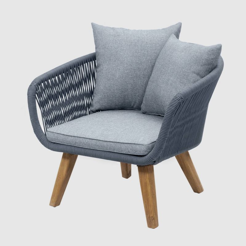 Savea 5pc Outdoor Seating Set - Gray - RST Brands