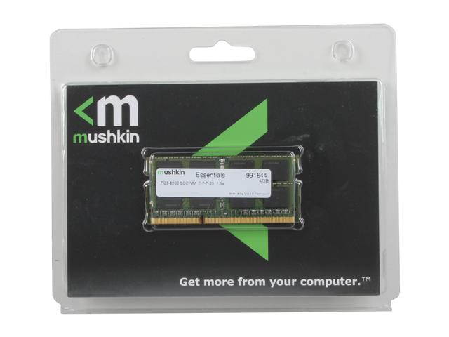 Mushkin Enhanced 2GB 204-Pin DDR3 SO-DIMM DDR3 1066 (PC3 8500) Laptop Memory Model 991643