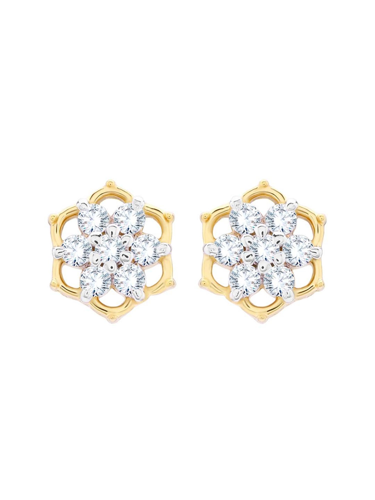 Waman Hari Pethe Jewellers 18k Gold & Diamond Earrings for Women