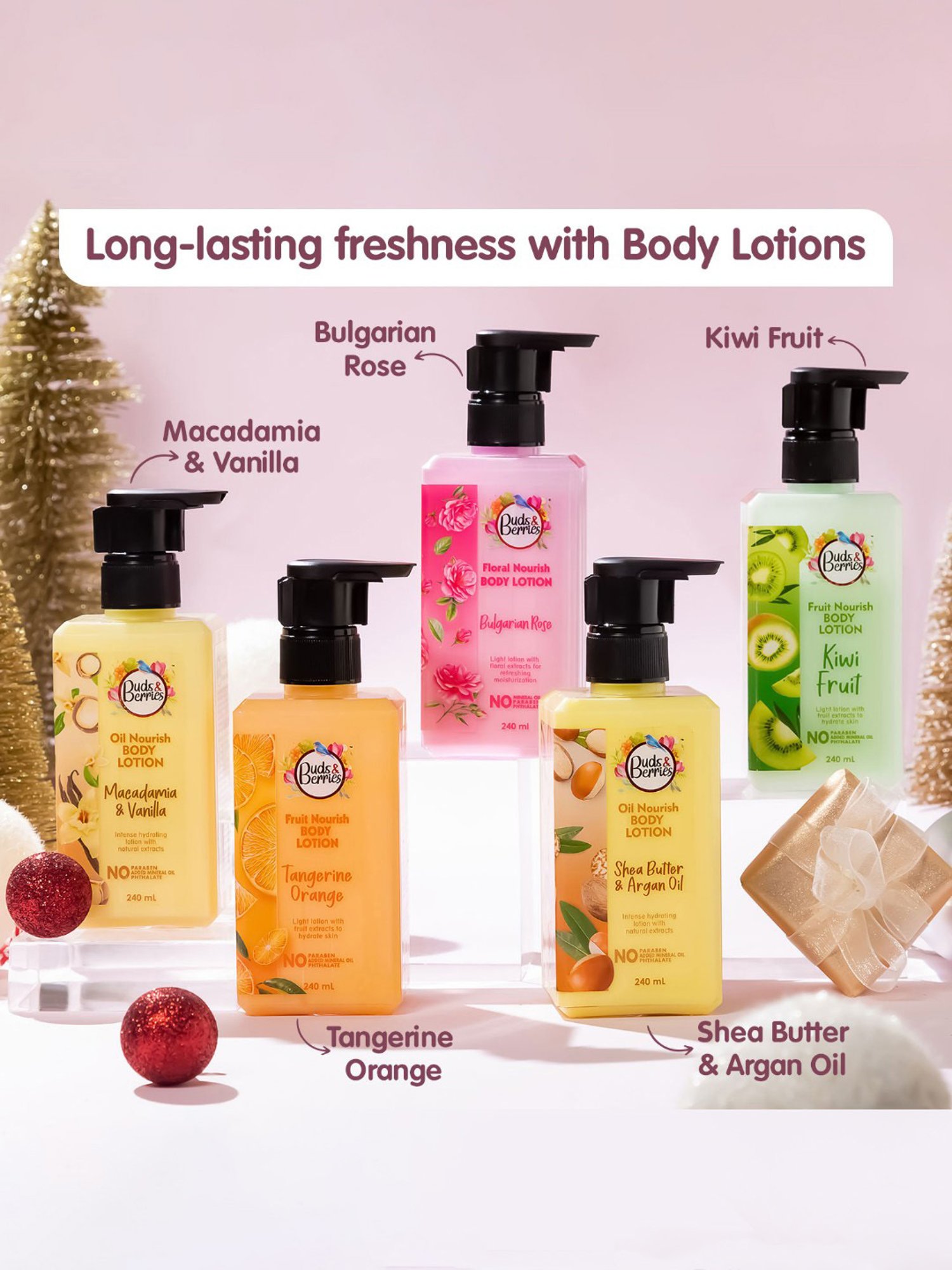 Buds & Berries Macadamia & Vanilla Oil Nourish Body Lotion - 240 ml