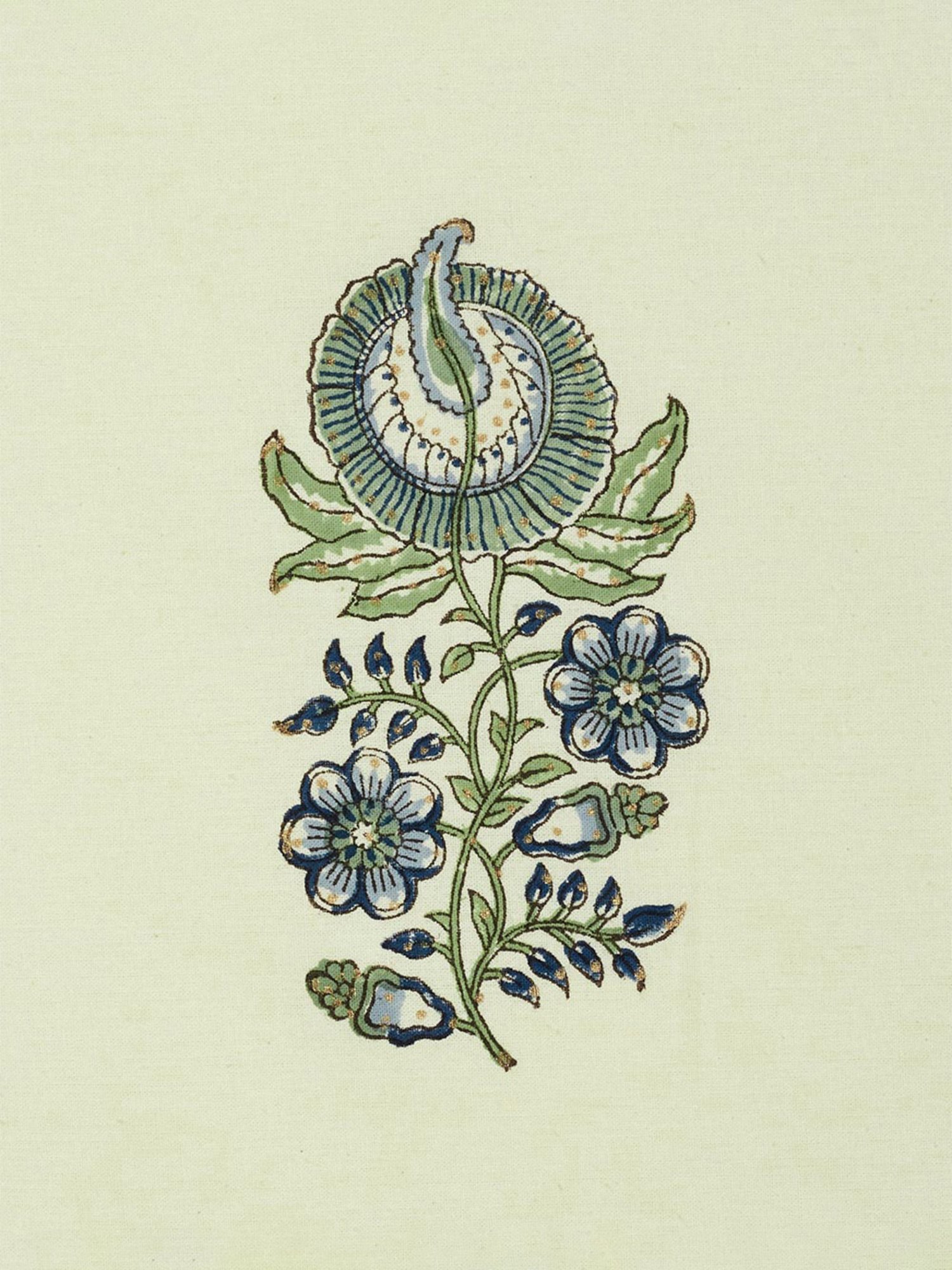 Fabindia Blue Cotton 116 TC Coramandel Pillow Covers - Set of 2