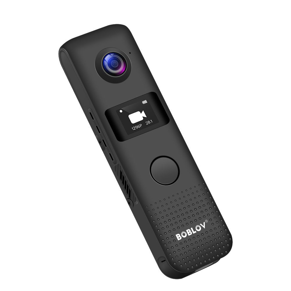 BOBLOV 1296P Professional Body Worn Camera Mini Camera with screen