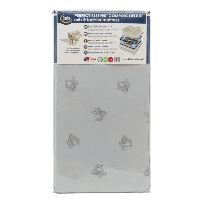 Beautyrest Platinum 2 Stage Crib and Toddler Mattress - Beige