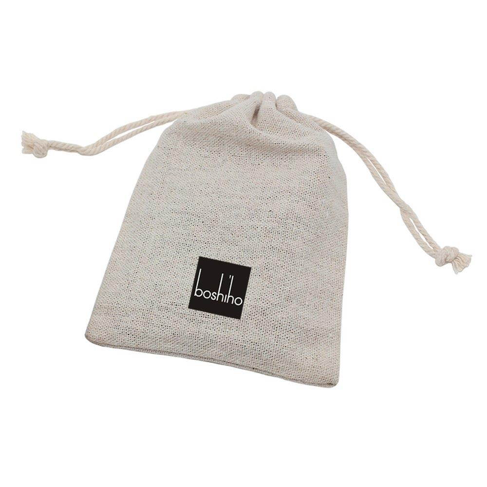 Boshiho Vertical Style Leather ID Card Badge Holder with Heavy Duty Lanyard (Brown)