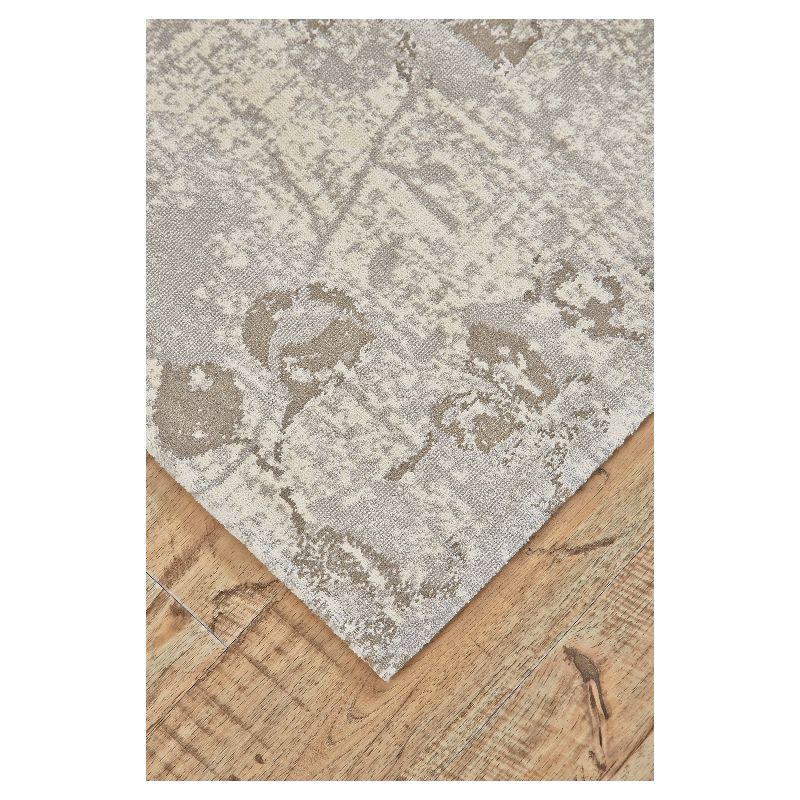 5'X7'6" Floral Woven Area Rugs Steel - Weave & Wander