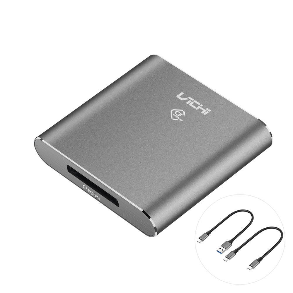 CFe Card Reader CFexpress to USB3.1 10Gbps with USB-C to USB-A and USB-C to USB-C Cable